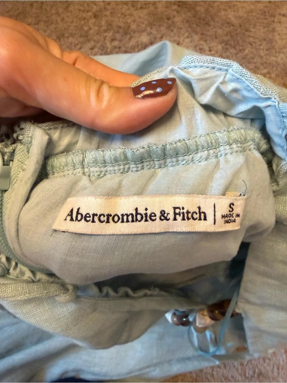 Abercrombie & Fitch Maxi Dress with Beaded Straps